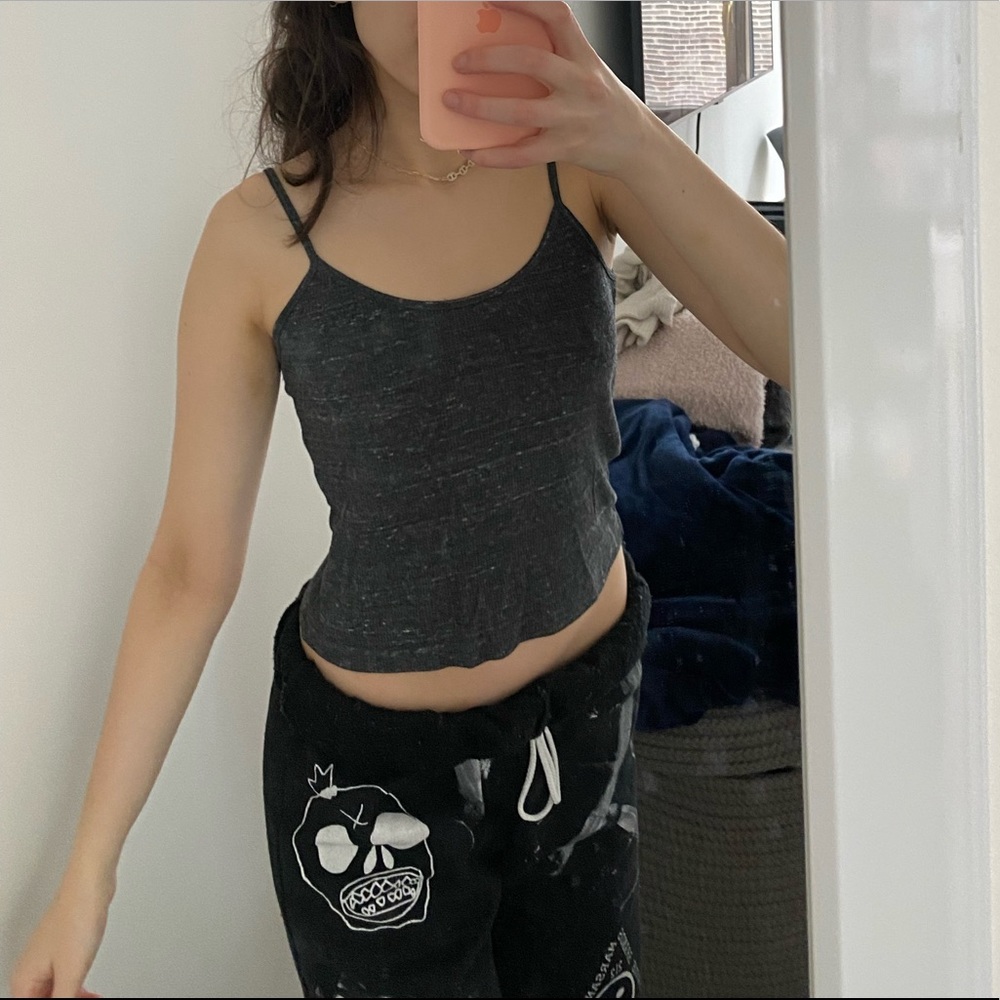 Brandy melville john galt grey tank top one size fits all